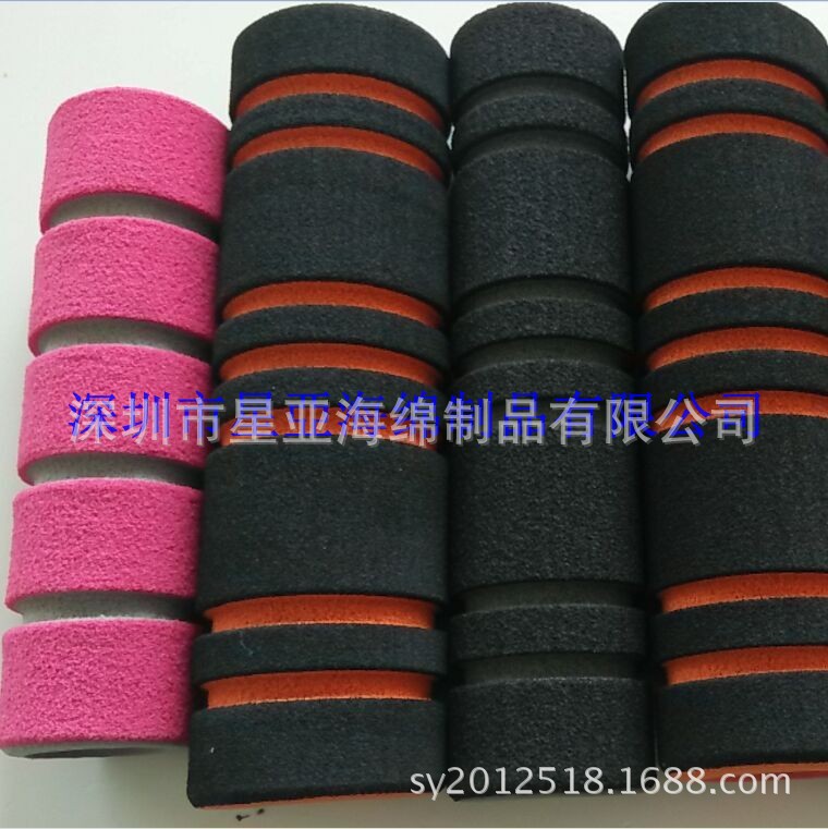 供应NBR橡塑扩胸器把套 健身器材把套 高密度防滑橡塑手把套
