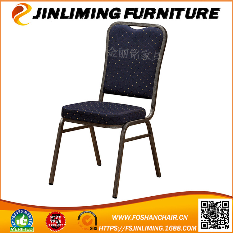 Fábrica al por mayor del hotel Silla de comedor Silla de banquete de hierro Silla de hotel moderno restaurante Silla de comedor silla trasera Silla de entrenamiento
