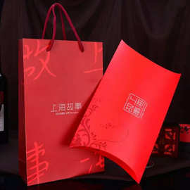 上海故事丝巾围巾高档礼盒礼品袋白卡纸精品纸张印刷赠品批发