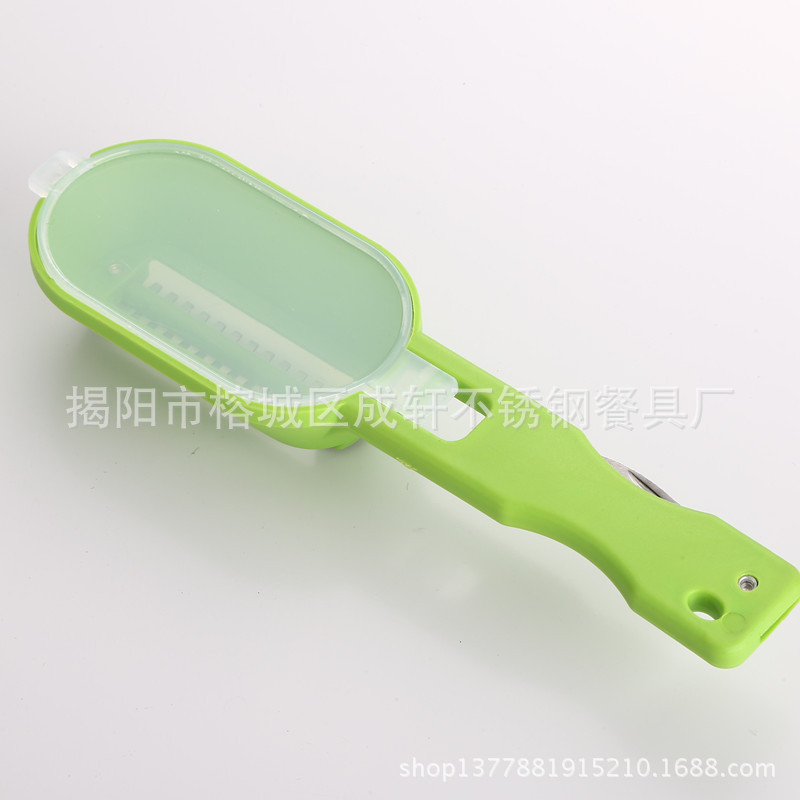 Suministros de cocina escala de pescado cepillado escala de pescado de plástico cepillado con tapa escala de pescado cepillado rebanadora tesoro de pescado