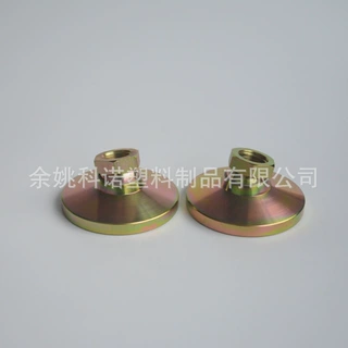 供应全碳钢万向脚杯,1-8英制牙镀彩锌内螺纹调节脚，万向地脚