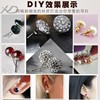 Accessory from pearl, earrings, beads, 925 sample silver, silver 925 sample, simple and elegant design