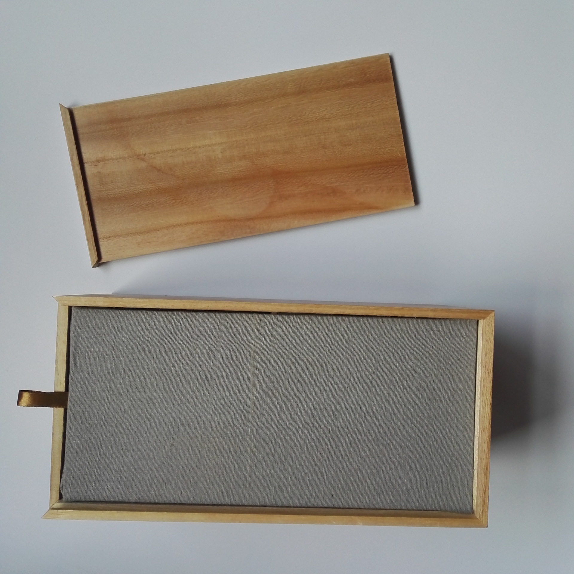 厂家直营木质瓷器盒抽拉盖陶瓷茶具收纳盒海绵内衬竹盒可