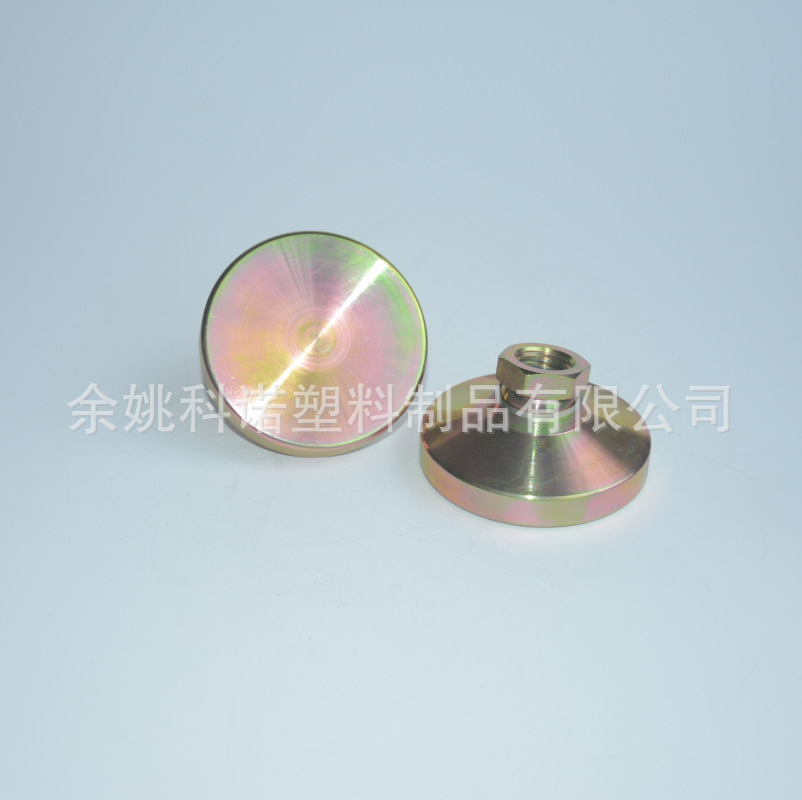供应镀彩锌万向脚杯,英制内螺纹调节脚，万向蹄脚
