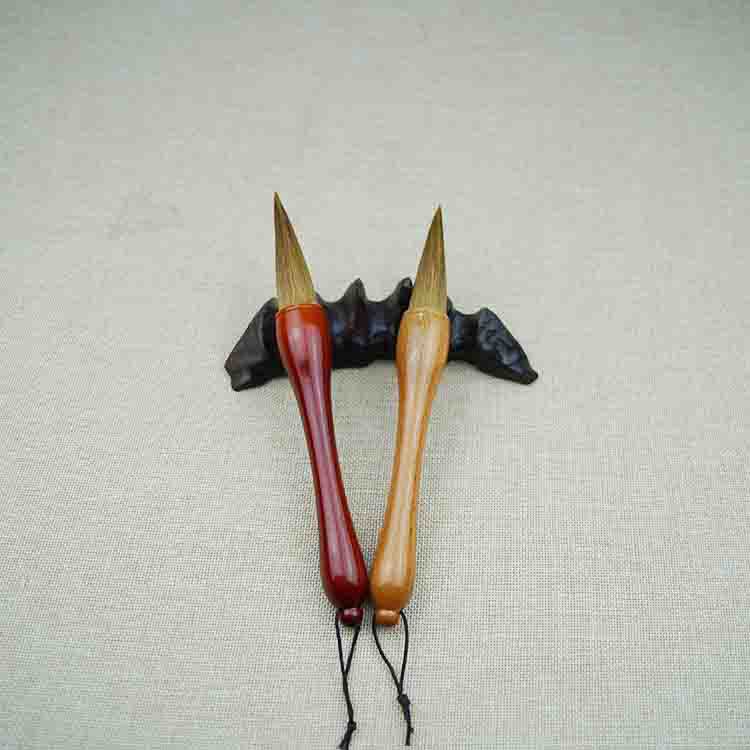 Los fabricantes venden gran comadreja escritura cepillo, cuatro tesoros de sala literaria, pluma del lago Shanlian, venta al por mayor, Hong Kong poste de madera escritura regular escritura cepillo