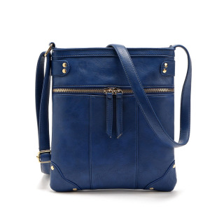 (Cross-border trading), fashionable phone bag, copper one-shoulder bag with zipper