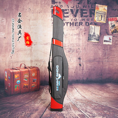 Factory wholesale 1.2-meter fishing gear bag waterproof fabric fishing bag single-layer large belly bag rod bag hard shell bag