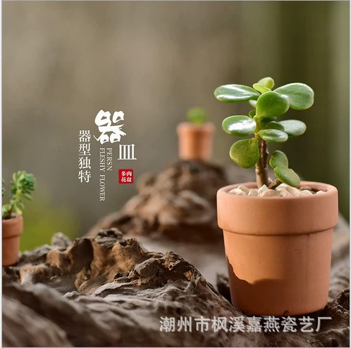 Мини красная керамика Карманный таз для большого пальца Мини Керамические Мини-изделия красная керамика мини-таз