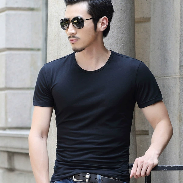 Round neck-black