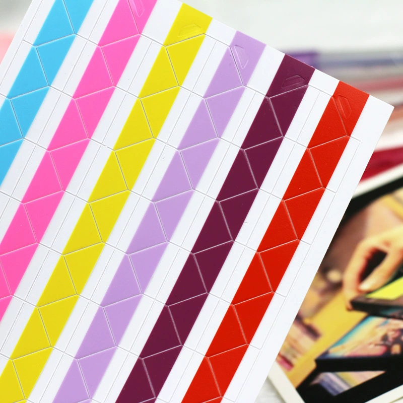 DIY Фотоальбом украшение для ручного счета фиксированные угловые наклейки для рук 17 цветов ПВХ угловые наклейки 102 Tichen