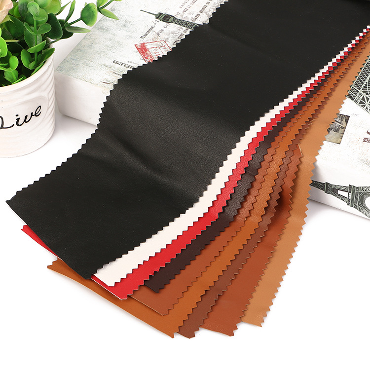 pu皮革面料厂家批发 人造皮革纺织皮革 全PU革皮箱包装饰人造皮革