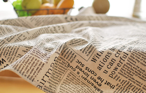 Cotton and linen retro English newspaper napkin, literary photo posing background, food photo photo background prop cloth manufacturer