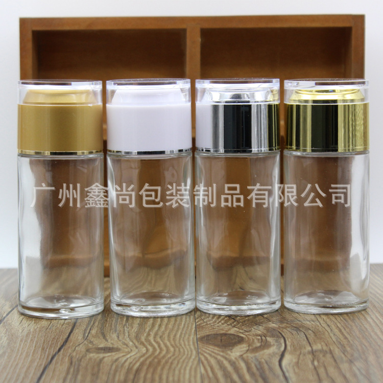亚克力透明乳液玻璃瓶100ml 纯露爽肤水分装瓶 护肤化妆品包装瓶