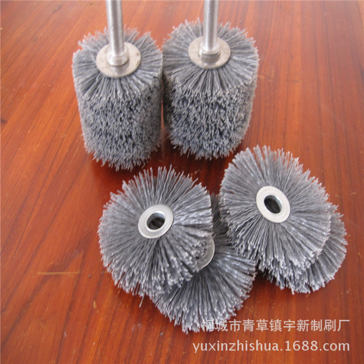 磨料丝清洁刷 带杆管道刷内孔去毛刺抛光刷 价优