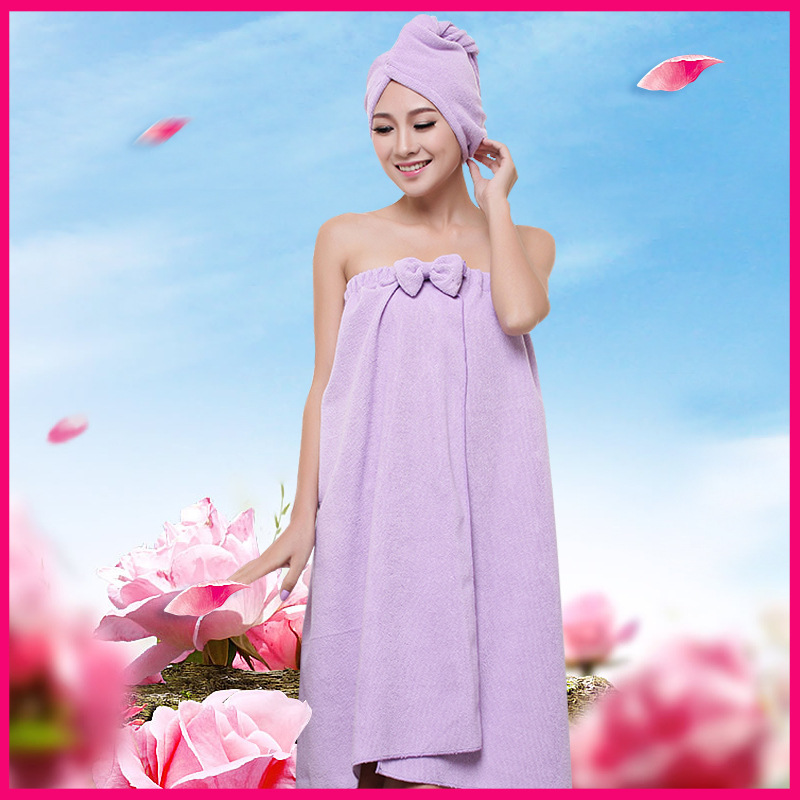 [Ready Stock from the Manufacturer] Korean Style Tube Top Microfiber Bath Towel Microfiber Bath Skirt Set