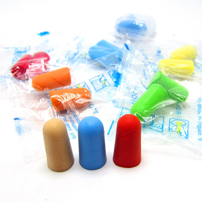 Promotional small gifts wholesale sound insulation noise reduction slow rebound anti noise earplugs sleeping earplugs C30M sponge earplugs