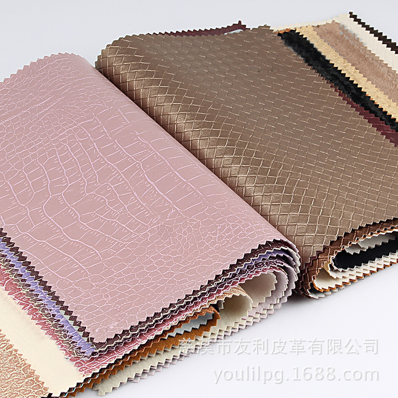 多款多色墙面装饰革 鳄鱼纹pu装饰革 移门装饰革 批发