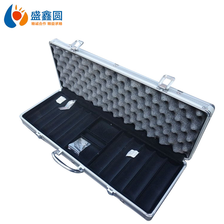 厂家铝合金工具箱abs面料防水渔具收纳箱570x200x80mm便携