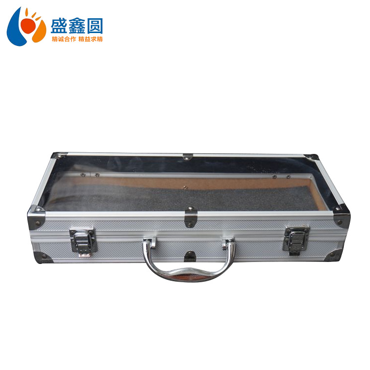 热销新款五金工具箱铝合金海绵亚力克户外收纳箱380x170x70mm