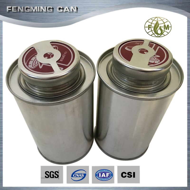 新款胶水马口铁罐金属指压盖圆形溶剂铁罐 批发 品质保证