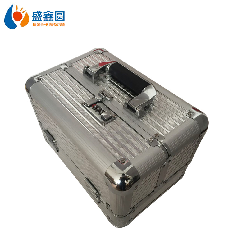 供应新款铝合金化妆箱工具箱专业多层手提化妆箱跟妆箱储物
