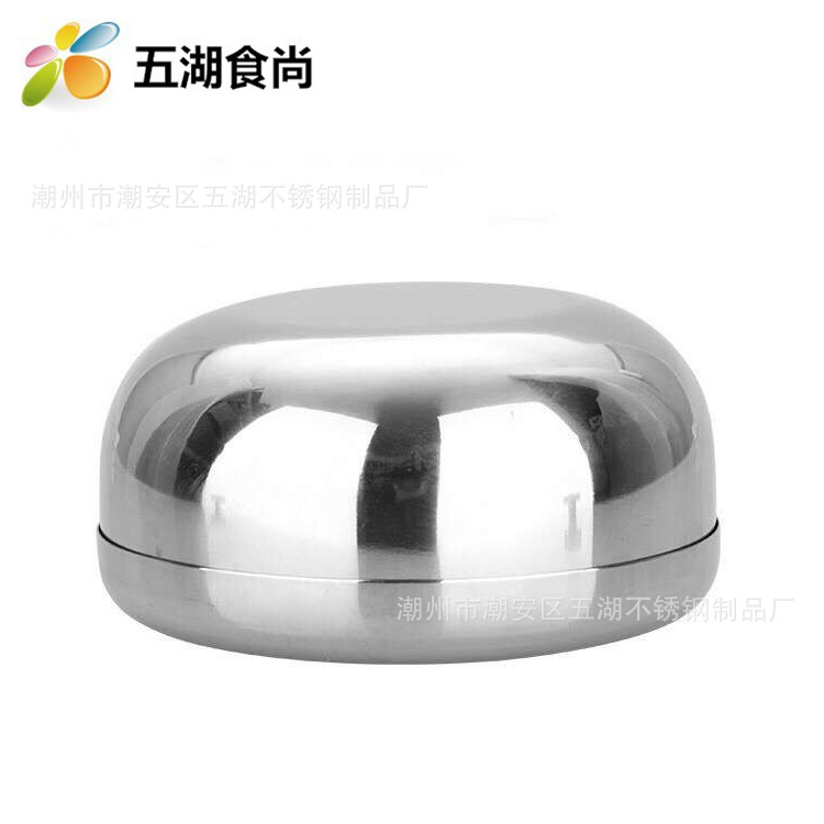 Acero inoxidable engrosado tazón de arroz coreano tazón de muestra tazón de sopa con tapa arroz al vapor Corea del Sur cocina pequeño tazón encurtidos tazón