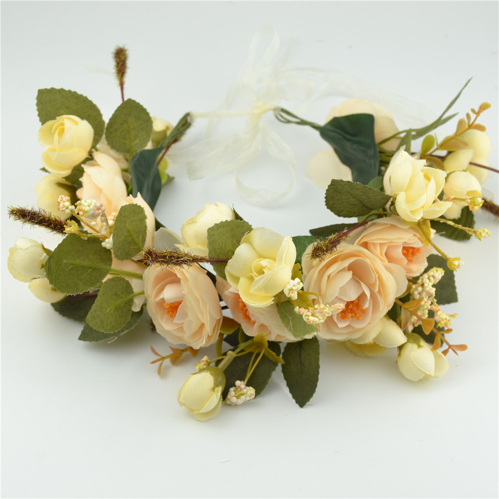 Blumenhaarkranz Für Braut Und Brautjungfern Im Boho-stil_voghion.com
