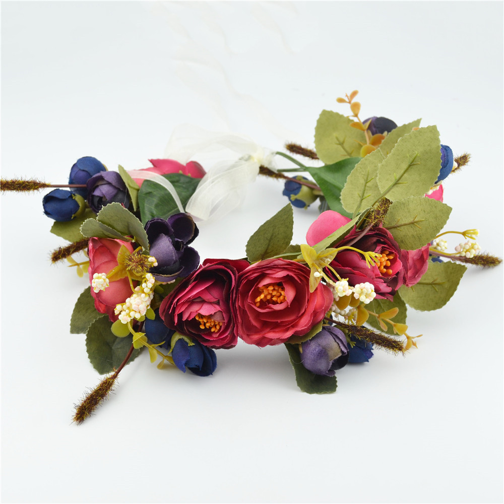 Blumenhaarkranz Für Braut Und Brautjungfern Im Boho-stil_voghion.com