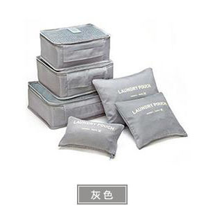 Bolsa de almacenamiento de viaje grande directa de fábrica engrosada clasificación de almacenamiento traje impermeable bolsa de almacenamiento de viaje seis piezas