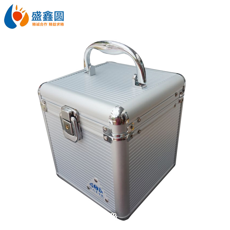 厂家仪器工具箱铝合金ABS防水材质密度板收纳箱17X15X15cm