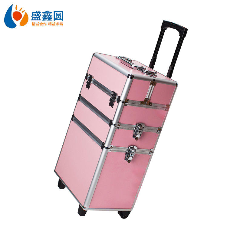 厂家直销五金工具箱铝合金防水防火大容量美容美发收纳箱实用