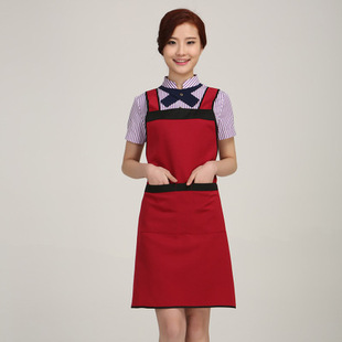 Senyue advertising apron home waiter custom hotel kitchen home cover work apron custom logo