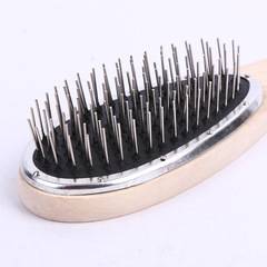 Hair care products practical tool anti-static wooden wig comb steel tooth comb health comb wholesale