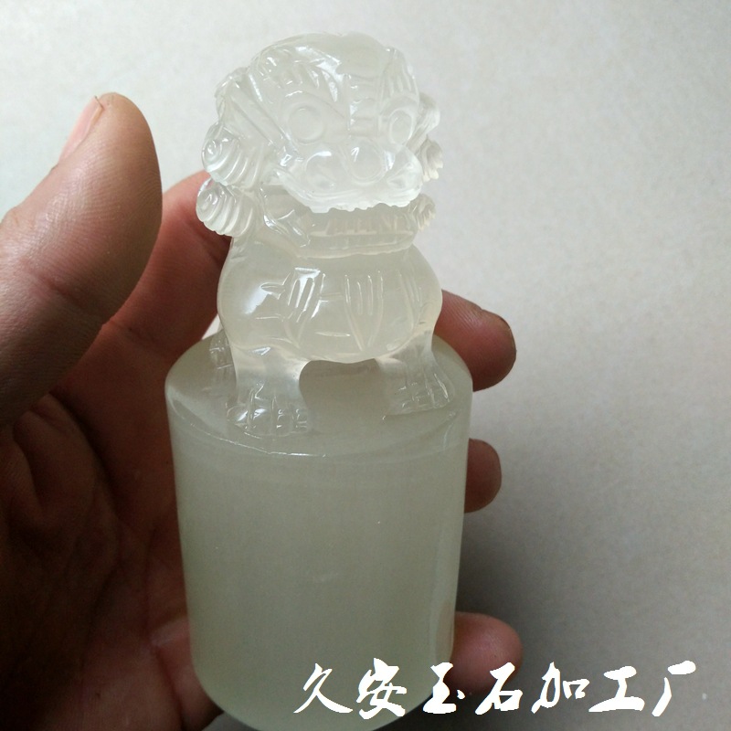 阿富汗玉石狮子印章玉石玉器批发摆件 观赏摆件工厂批发会销礼品