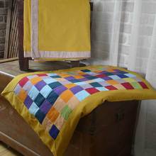 丹凤布艺各色棉麻布手工拼布坐垫櫈垫椅垫地垫（含芯）家居布艺