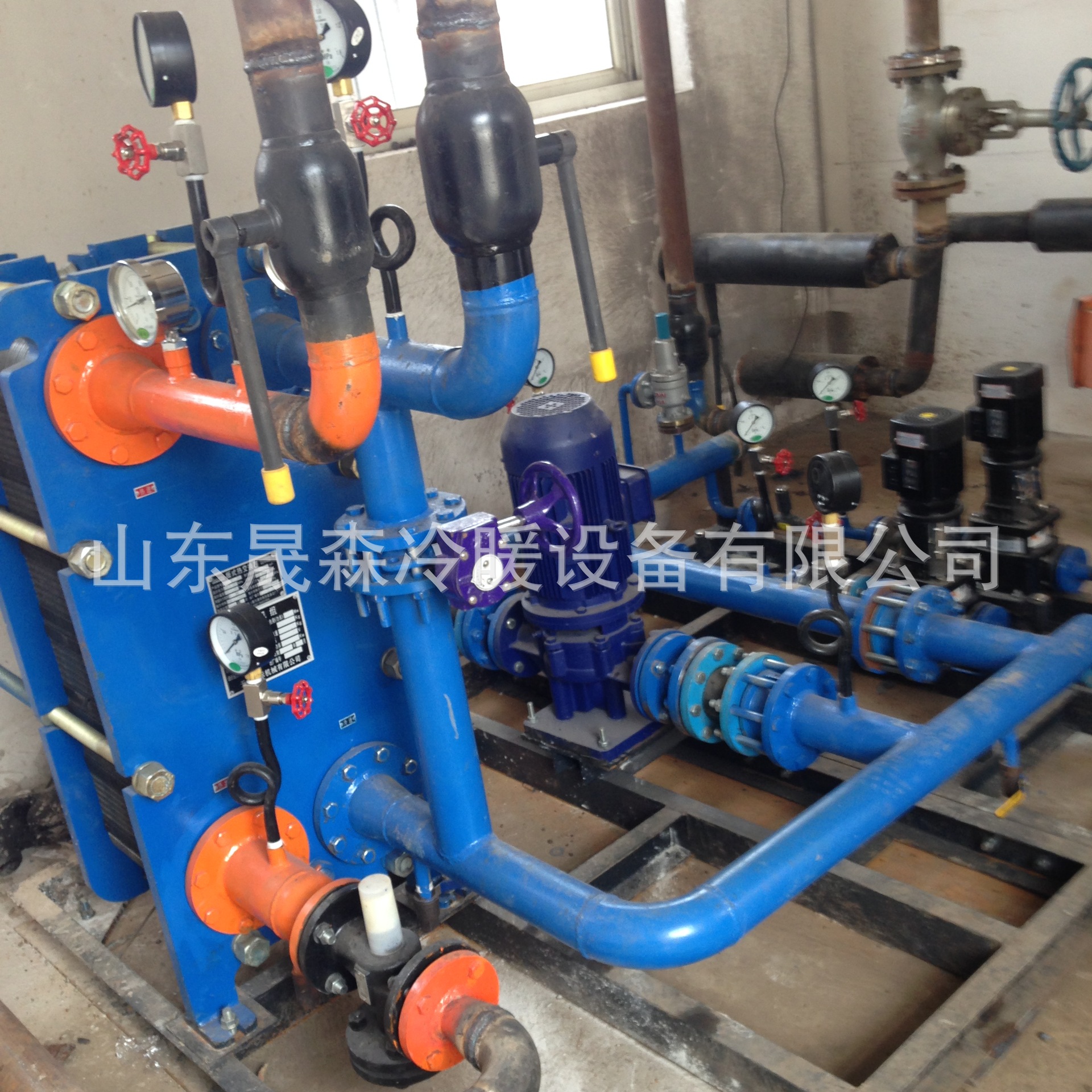 供应全自动板式换热机组，高效智能板式换热机组