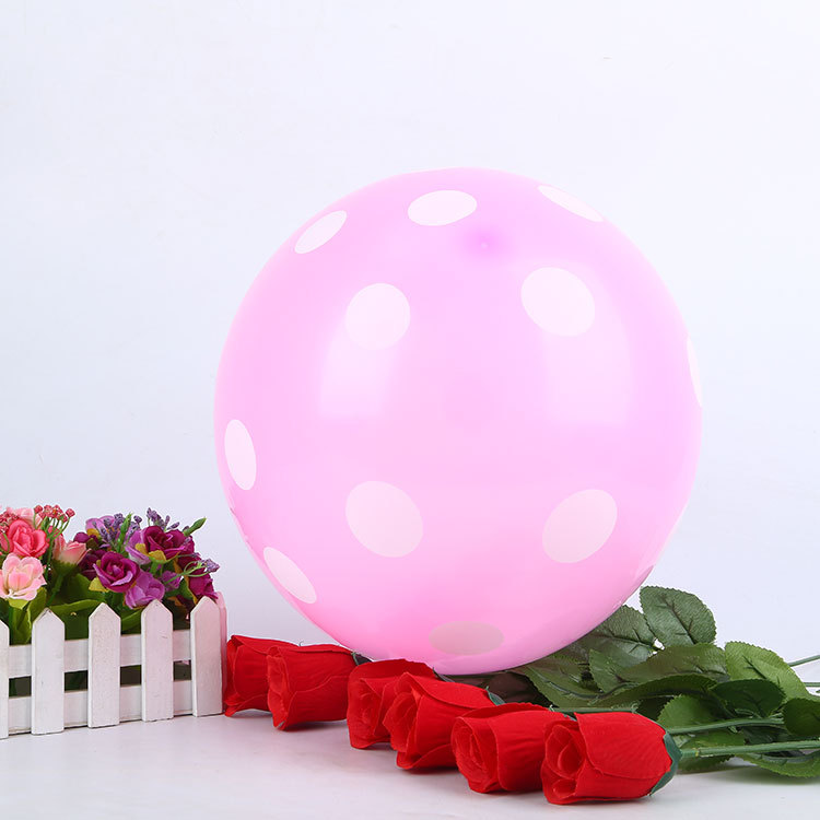 2,8G lunares globo boda cumpleaños fiesta decoración globo 12 pulgadas caramelo color lunares globo