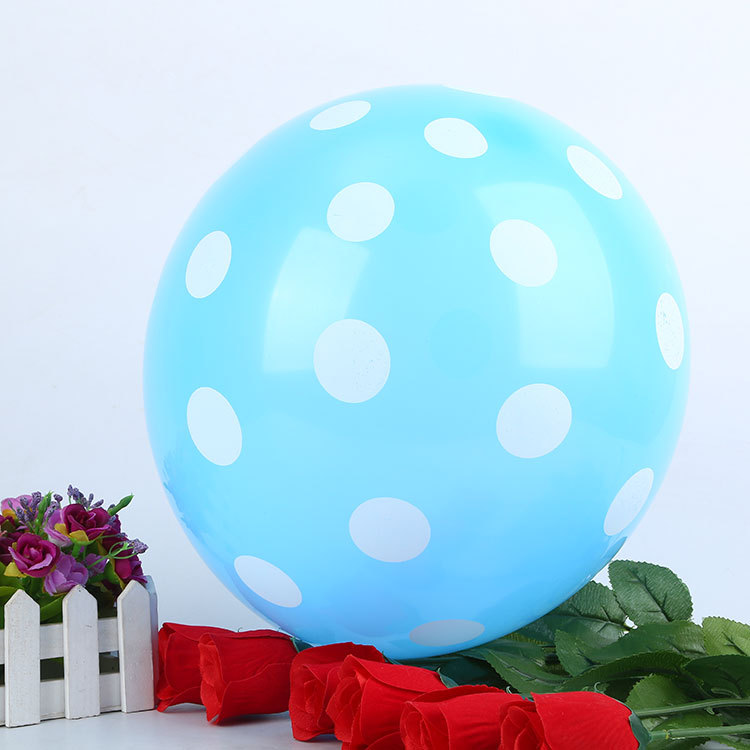 2,8G lunares globo boda cumpleaños fiesta decoración globo 12 pulgadas caramelo color lunares globo