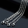 Necklace stainless steel, accessory, men's chain, pendant