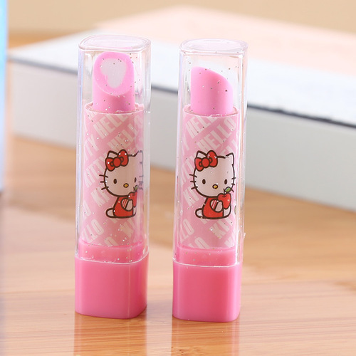 Lipstick Eraser Creative Korean Stationery Cute School Supplies Children Primary School Prizes Eraser Sassafras Wholesale