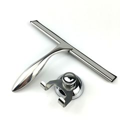 不鏽鋼刮水器擦玻璃神器 浴室鏡子玻璃刮搭配掛鈎批發窗戶擦窗器