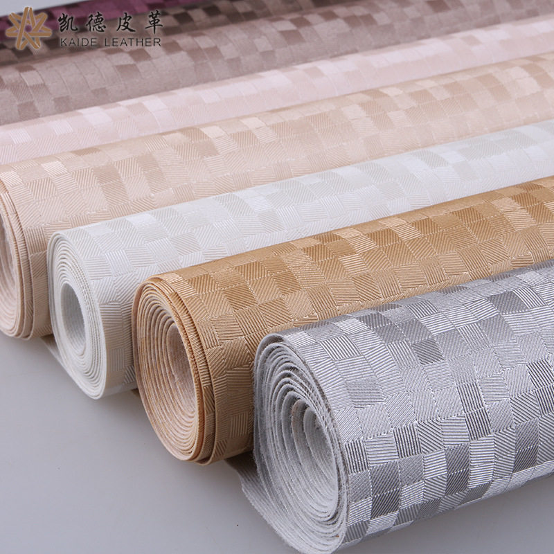 厂家直销新款环保装饰皮革 床头背景移门刺绣软包硬包包装皮料