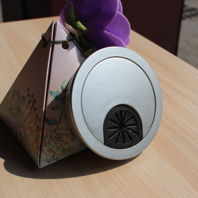 Mesa de pantalla de muebles de oficina caja de cable de teléfono de la computadora agujero de salida cubierta de alambre ranura de salida H-4601