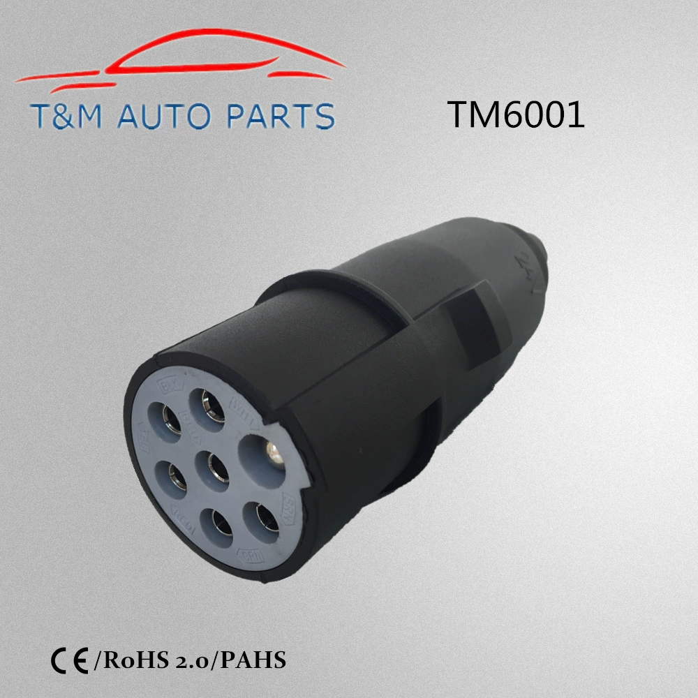 TM6001 нейлоновая вилка для прицепа с 7 отверстиями, 24 В, разъем для подключения прицепа S, разъем для тяжелых грузовиков