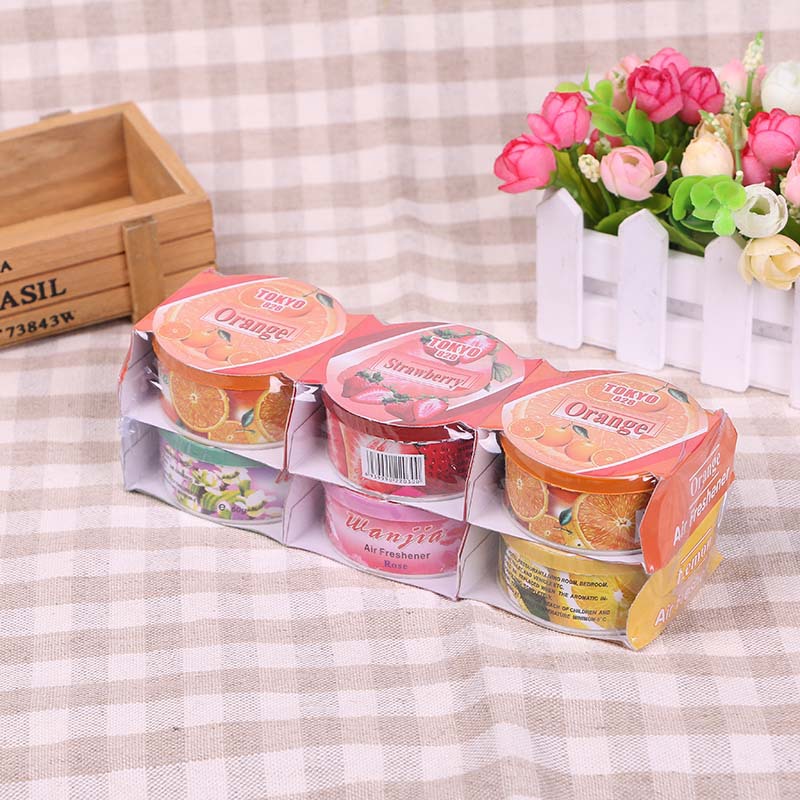 OUKOU固体清香剂空气清新厕所除臭香芳香剂厂家自销批发6个装消臭