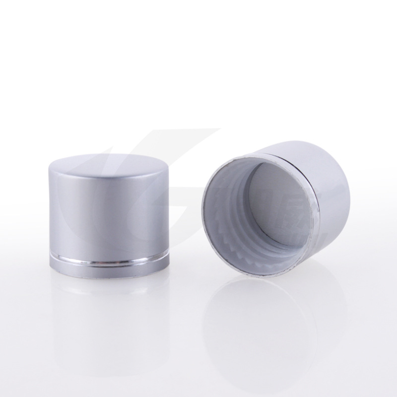 10ml botella de cubierta ordinaria de aluminio de hombro plano (con tapón interior) botella de muestra pequeña forma pequeña
