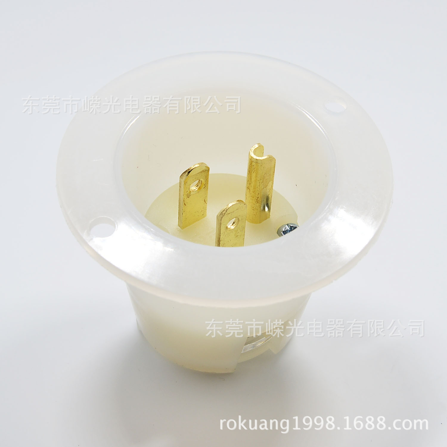 J-501 Flanged插头15A 125V UL暗装NEMA 5-15P医疗器械半导体接头