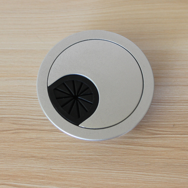 Mesa de pantalla de muebles de oficina caja de cable de teléfono de la computadora agujero de salida cubierta de alambre ranura de salida H-4601