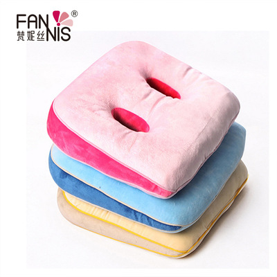 一件代发天鹅绒协姿双孔坐垫贴合曲线美臀美体坐垫久坐不累椅子垫|ru