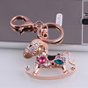 Rotating metal keychain, pendant, fashionable bag, pack, decorations, new collection